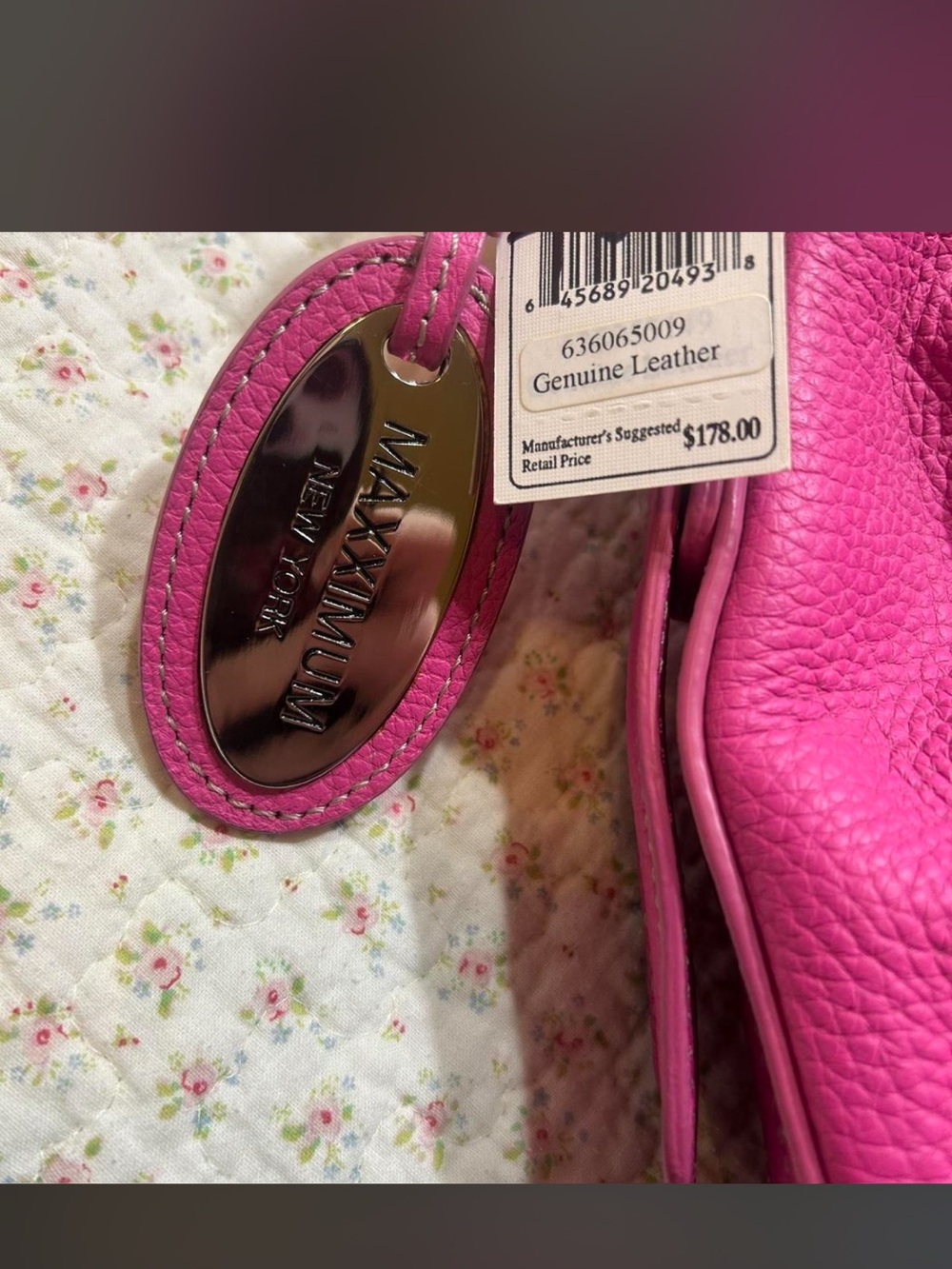 SOLD Pink Maxximum New York BNWT genuine leather purse - Picture 2 of 4